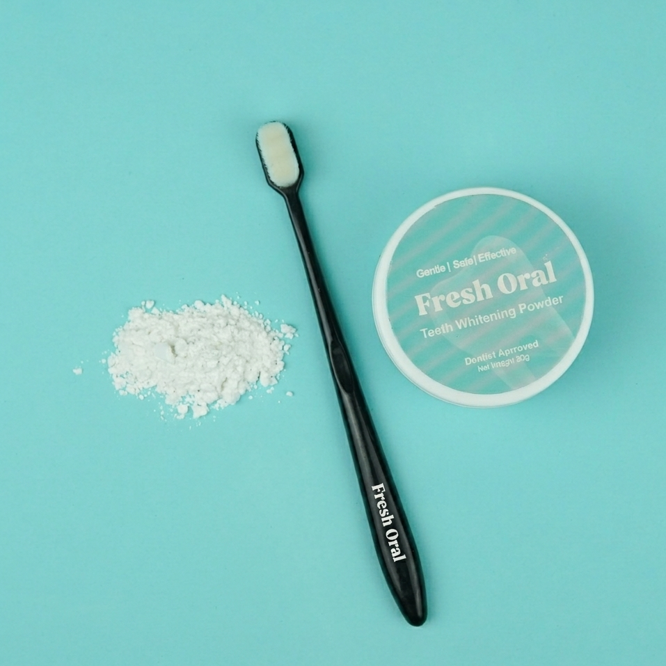 Fresh Oral - 1 Nano Toothbrush & 1 Teeth Whitening Powder Deal